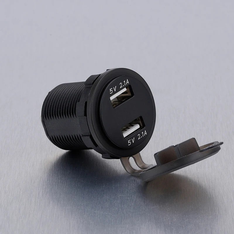 Bluejw 12V/24V LED Dual USB Car Charger - 5V 4.2A, Voltmeter, Dual Port Fast Mobile Phone Charging, Automobile Chargers Accessory - Image 5